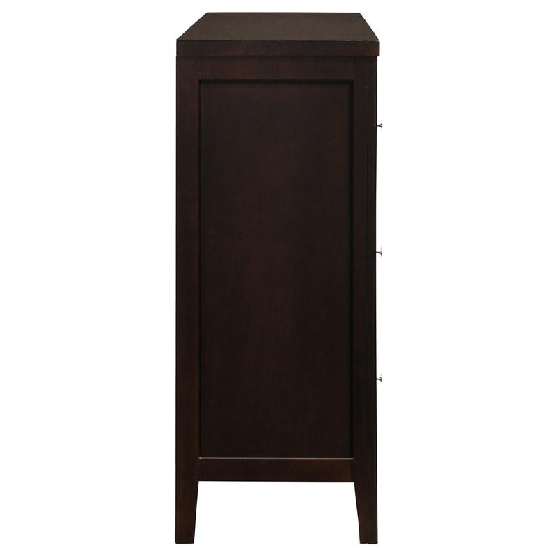 Large Picture of Coaster Furniture Carlton 202093 6-Drawer Dresser - Cappuccino