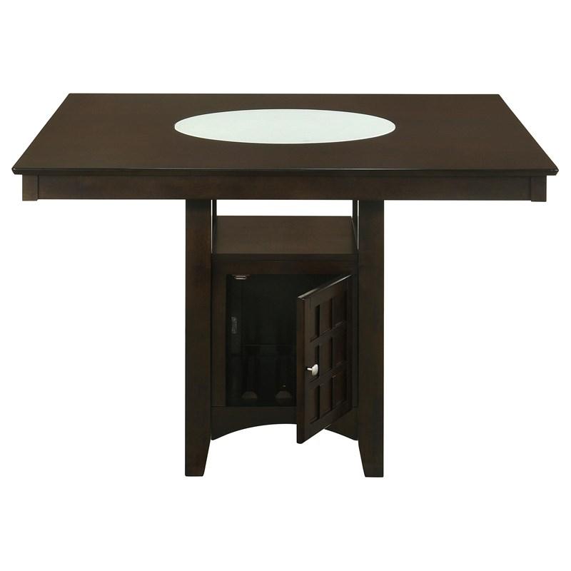 Large Picture of Coaster Furniture Gabriel 100438 52-inch Counter Height Dining Table - Cappuccino