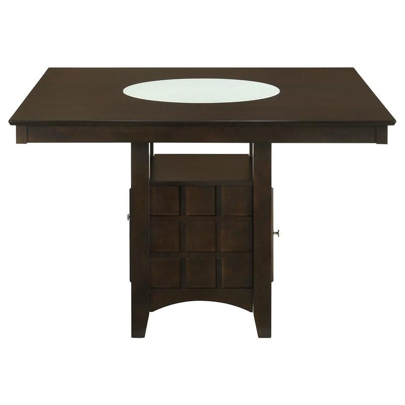 Large Picture of Coaster Furniture Gabriel 100438 52-inch Counter Height Dining Table - Cappuccino