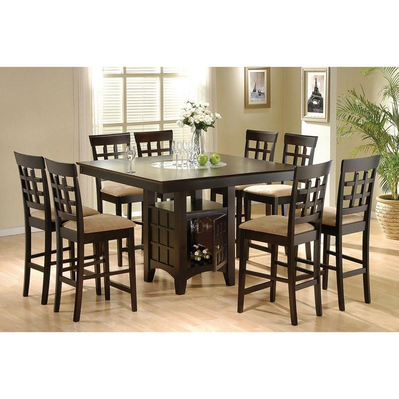 Large Picture of Coaster Furniture Gabriel 100438 52-inch Counter Height Dining Table - Cappuccino