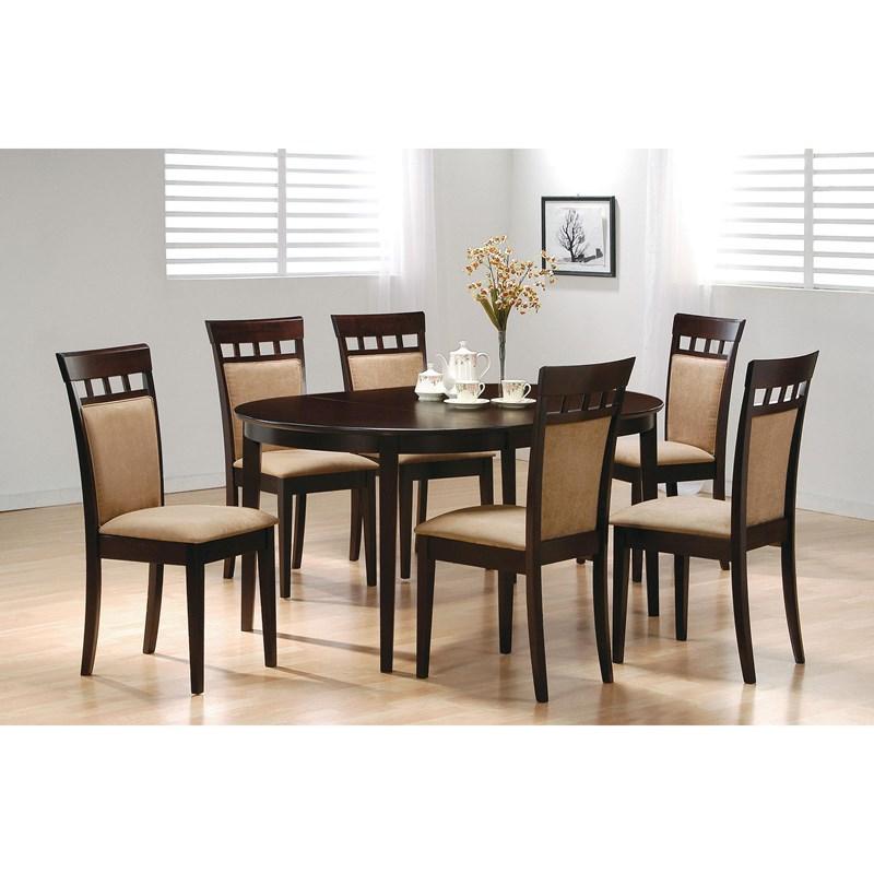Large Picture of Coaster Furniture Gabriel 100773 Closed Back Dining Side Chair - Cappuccino