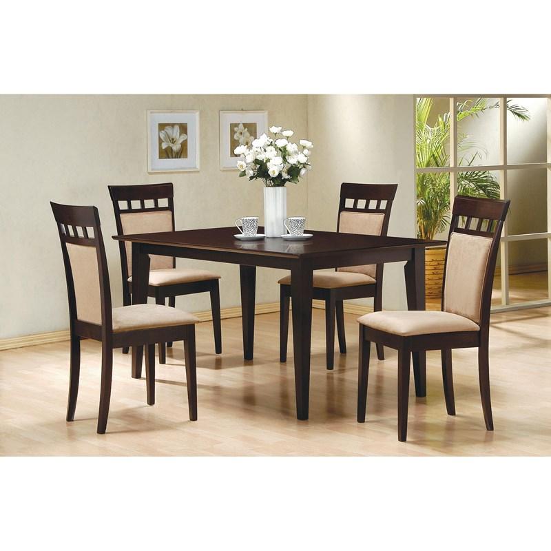 Large Picture of Coaster Furniture Gabriel 100773 Closed Back Dining Side Chair - Cappuccino