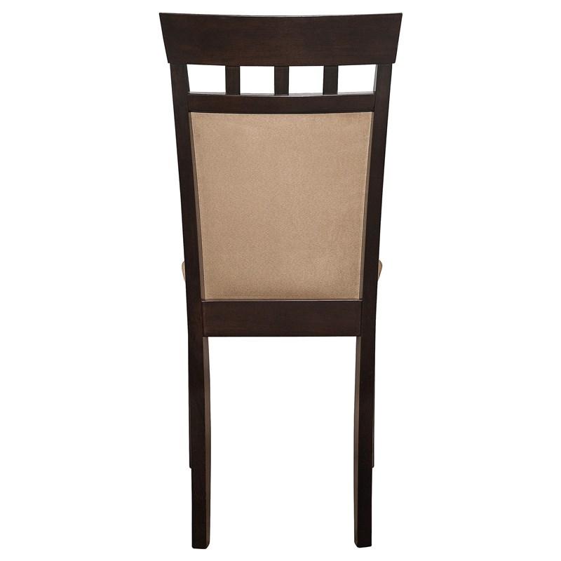 Large Picture of Coaster Furniture Gabriel 100773 Closed Back Dining Side Chair - Cappuccino