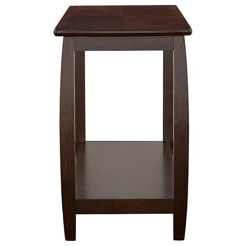 Large Picture of Coaster Furniture Dixon 701079 Wood Entryway Console Table with Shelf - Cappuccino