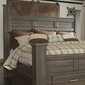 Signature Design by Ashley Juararo B251-68 King/Cal King Poster Headboard (Bed Components - Headboard)