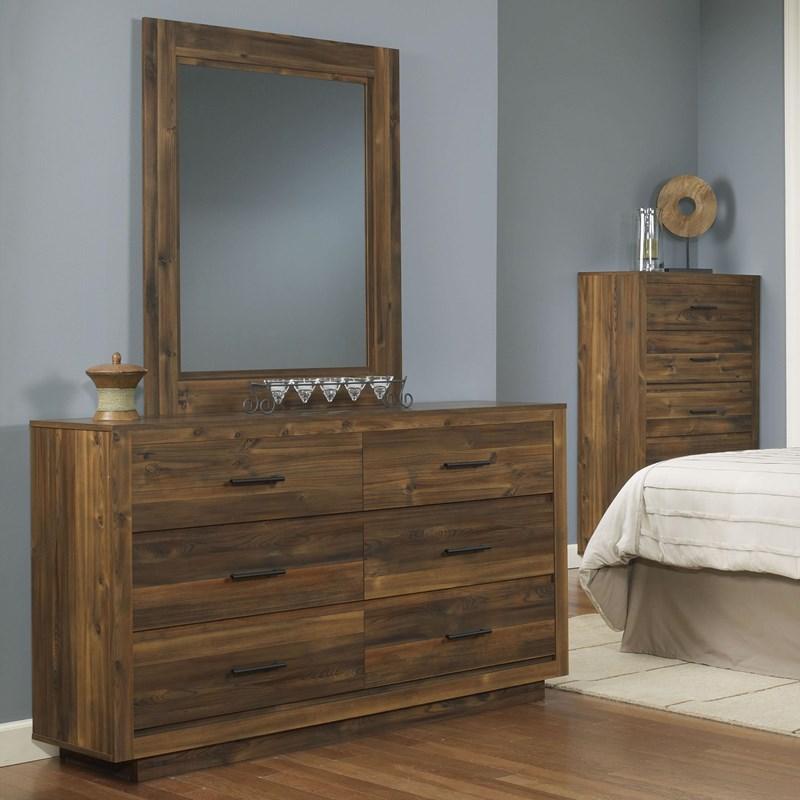 Large Picture of Perdue Woodworks Cypress Grove 35020 Dresser Mirror