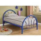 Coaster Furniture Marjorie 2389N Metal Twin Open Frame Bed - Blue