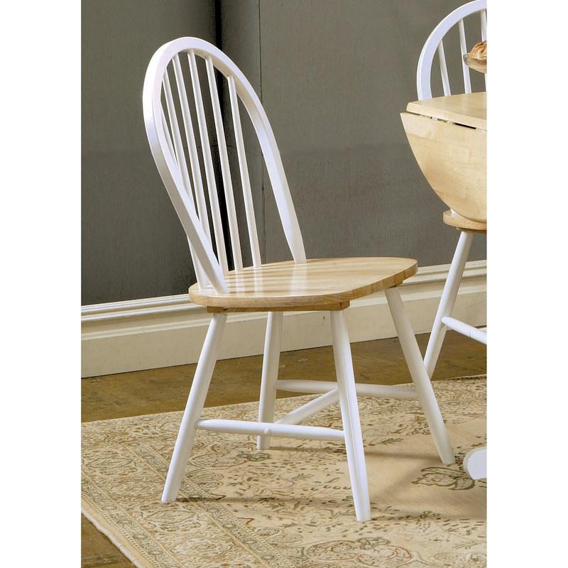 Large Picture of Coaster Furniture Cinder 4129 Wood Dining Side Chair - White