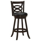 Coaster Furniture Calecita 101930 Wood Swivel Bar Stool - Cappuccino