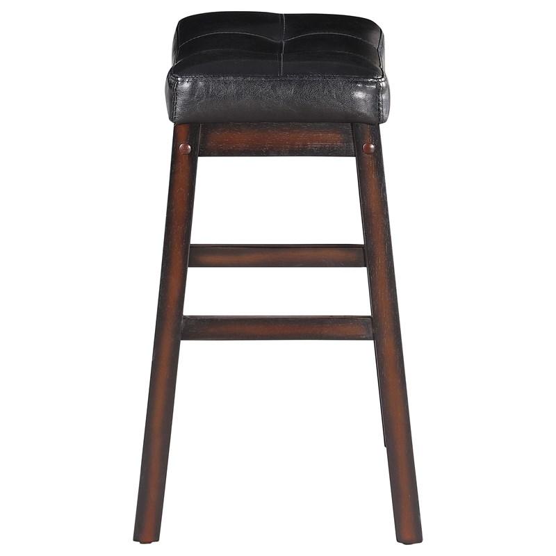 Large Picture of Coaster Furniture Donald 120519 Upholstered Counter Stool - Cappuccino