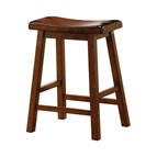 Coaster Furniture Durant 180069 Wood Backless Counter Stool - Chestnut (Set of 2)