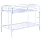 Coaster Furniture Morgan 2256W Metal Twin Over Twin Bunk Bed - White