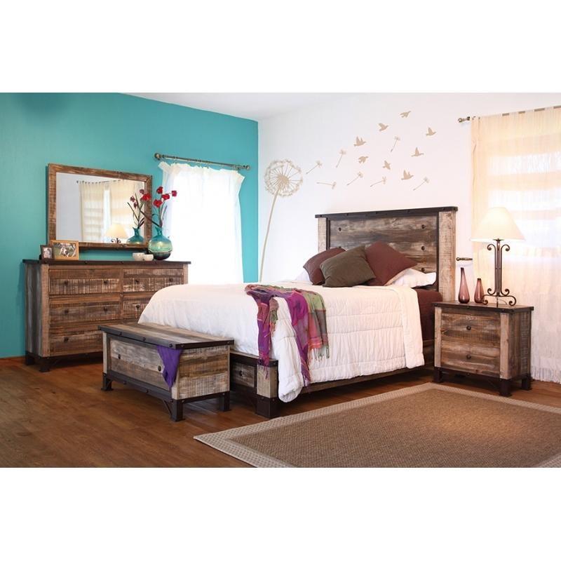 Large Picture of International Furniture Direct Antique IFD966TRNK Storage Trunk
