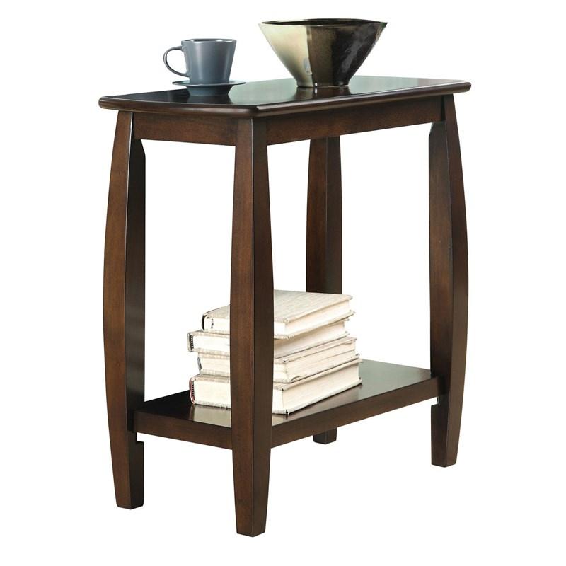 Large Picture of Coaster Furniture Dixon 900994 1-shelf Rectangular Wood Side Table - Cappuccino