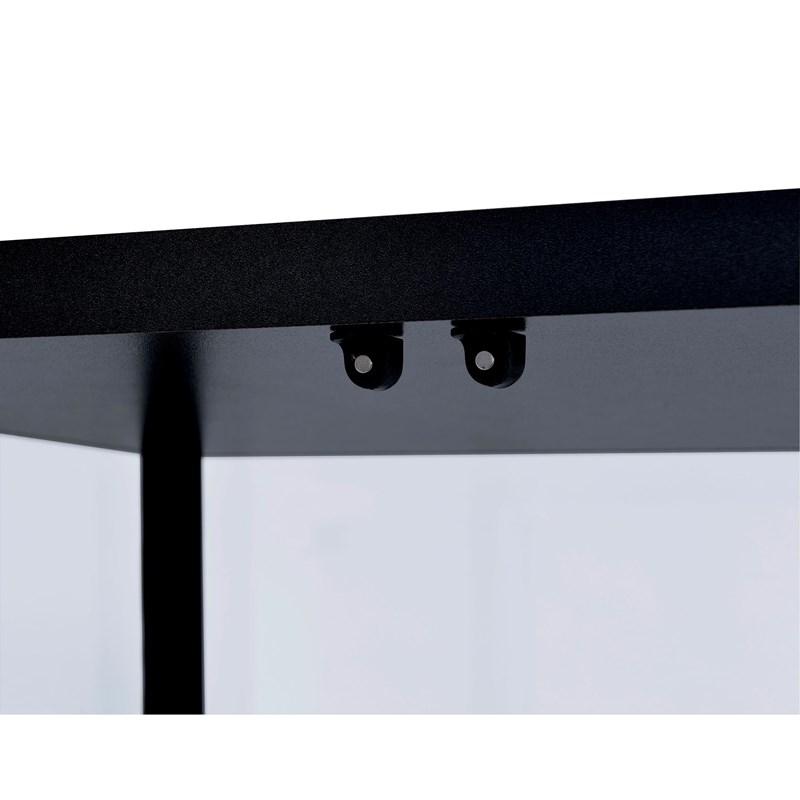 Large Picture of Coaster Furniture Delphinium 950170 5-shelf Clear Glass Curio Display Cabinet - Black