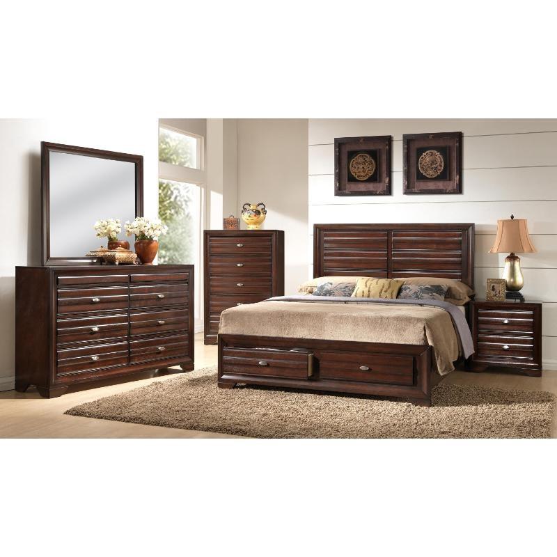 Large Picture of Crown Mark Stella B4550 King Storage Bed