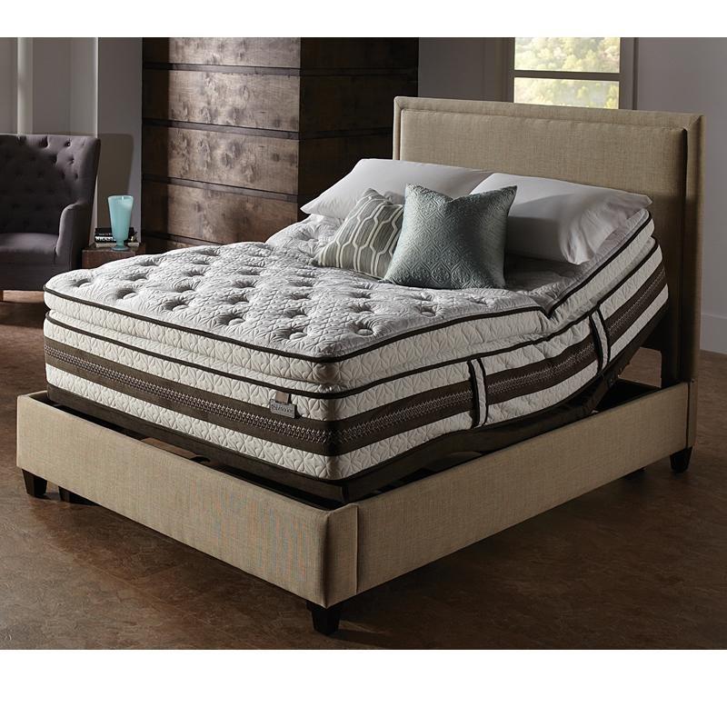 Large Picture of Serta Honoree Super Pillow Top with Motion Perfect II adj. base (California King)