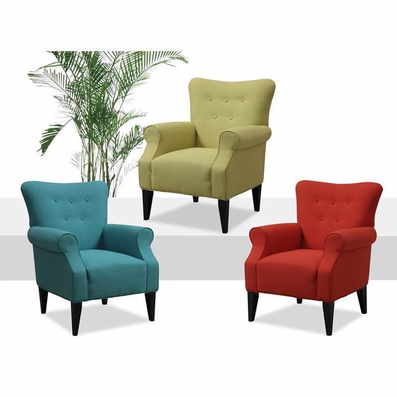 Large Picture of Emerald Home Furnishings Lydia U3600-05-04 Accent Chair - Teal Bleu