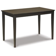 Signature Design by Ashley Kimonte D250-25 Rectangular Dining Room Table (Dining Tables - Rectangle)