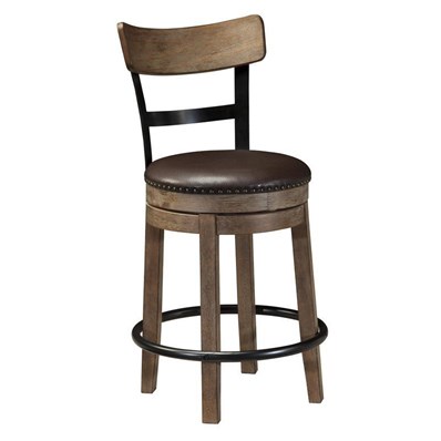 Signature Design by Ashley Pinnadel D542-124 Upholstered Swivel Barstool