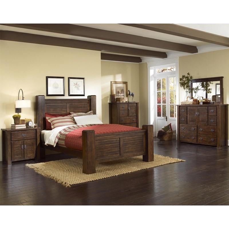 Large Picture of Progressive Furniture Trestlewood P611-44 Nightstand