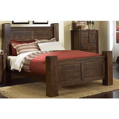 Progressive Furniture Trestlewood P611-35 Queen Post footboard