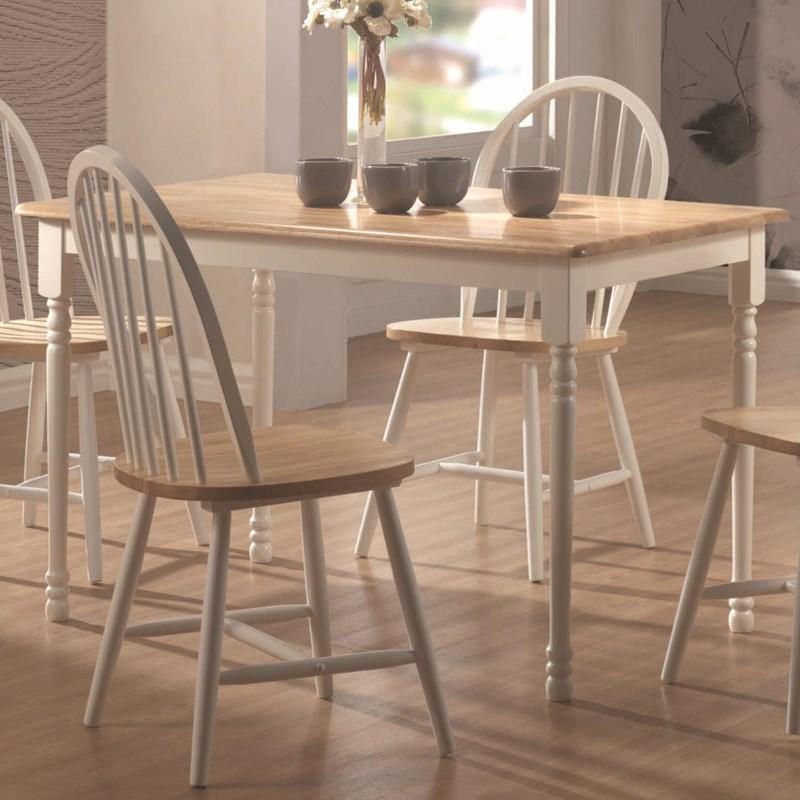 Large Picture of Coaster Furniture Damen 4147 Rectangle Leg Dining Table