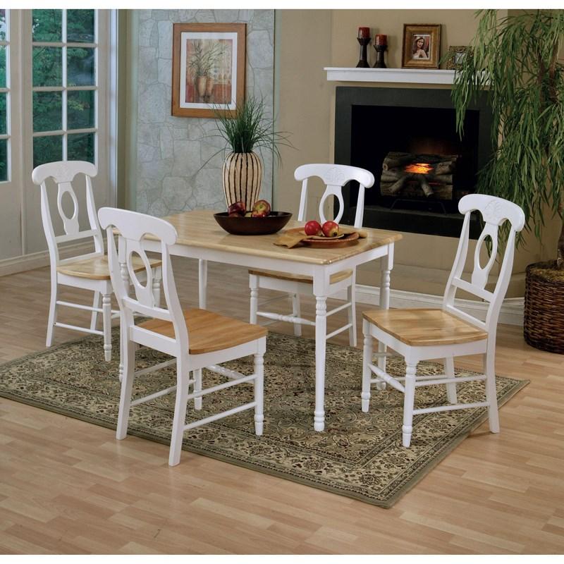 Large Picture of Coaster Furniture Damen 4147 Rectangle Leg Dining Table