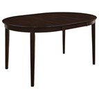 Coaster Furniture Gabriel 100770 Oval 60-inch Extension Leaf Dining Table - Cappuccino