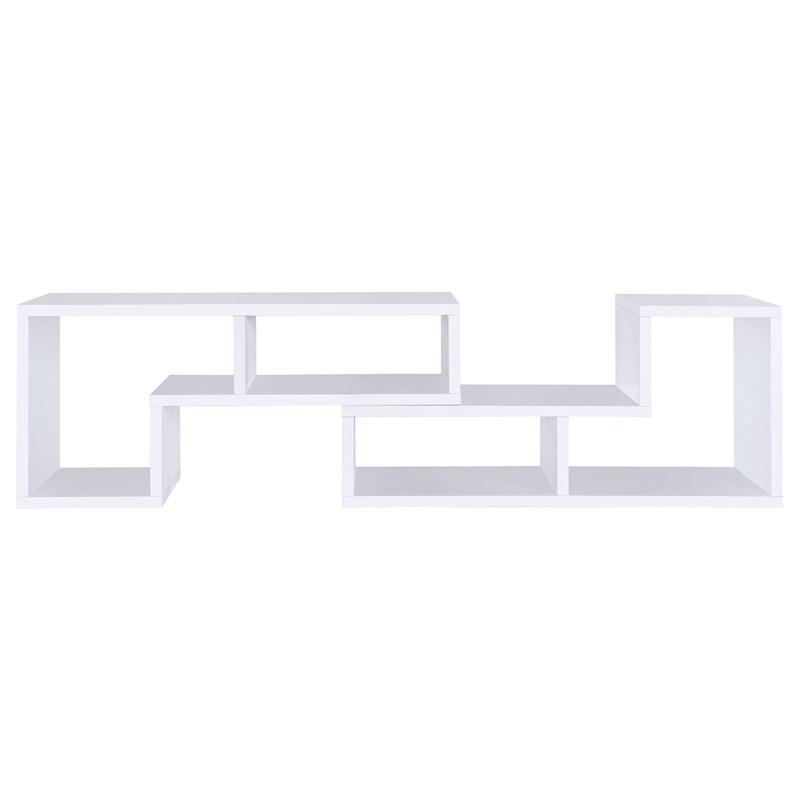 Large Picture of Coaster Furniture Velma 800330 Multipurpose TV Stand and Bookshelf - White
