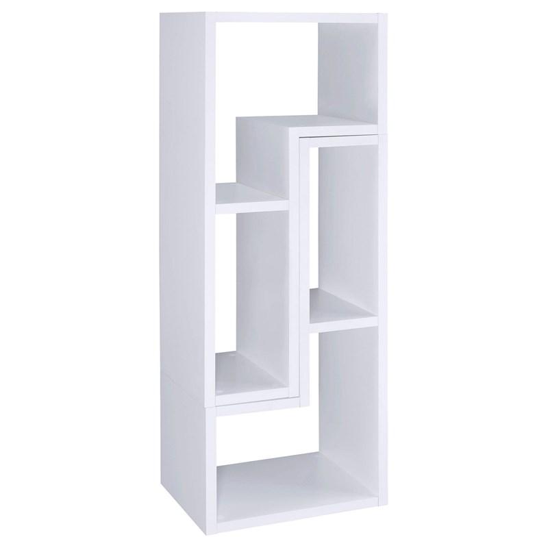 Large Picture of Coaster Furniture Velma 800330 Multipurpose TV Stand and Bookshelf - White
