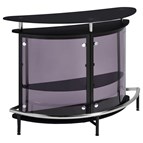 Coaster Furniture Amarillo 101065 Freestanding Glass Top Home Bar Wine Cabinet - Black