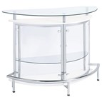 Coaster Furniture Amarillo 101066 Freestanding Glass Top Home Bar Wine Cabinet - White