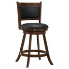 Coaster Furniture Broxton 101919 Upholstered Swivel Counter Chair - Chestnut