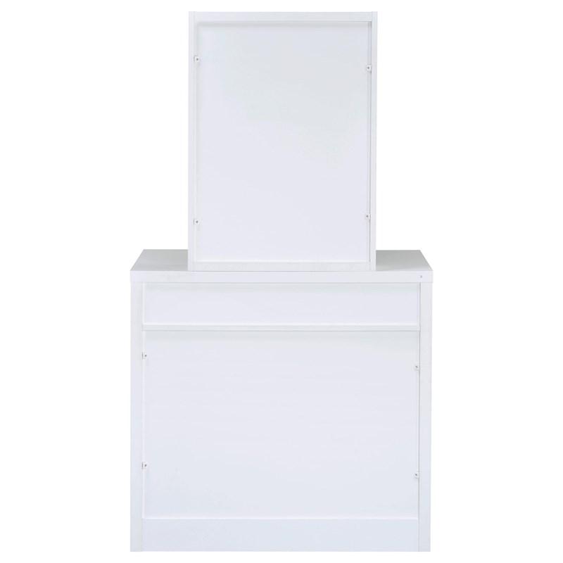 Large Picture of Coaster Furniture Harvey 300290 Vanity Set with Lift-Top Stool - White