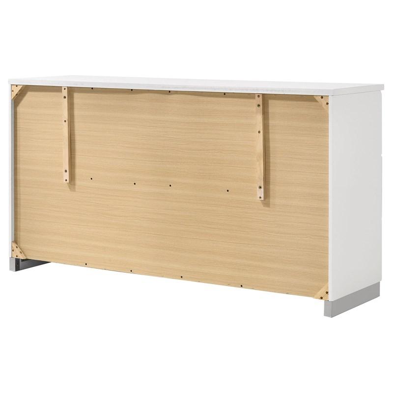 Large Picture of Coaster Furniture Felicity 203503 6-Drawer Dresser - White High Gloss