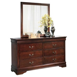 Signature Design by Ashley Alisdair B376B1 Dresser and Mirror (Dressers - 6 Drawers)