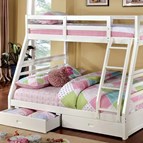 Furniture of America California CM-BK588WH Bunk Bed