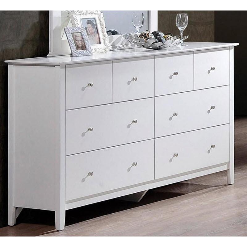 Large Picture of Crown Mark Lawson White Dresser B7500-1