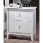 Crown Mark Lawson White Nightstand B7500-2