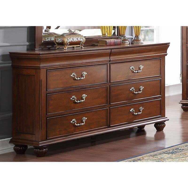 Dressers Jaquelyn Cherry B8651-050 Dresser (6 Drawers) from Lavoda Home  Furniture