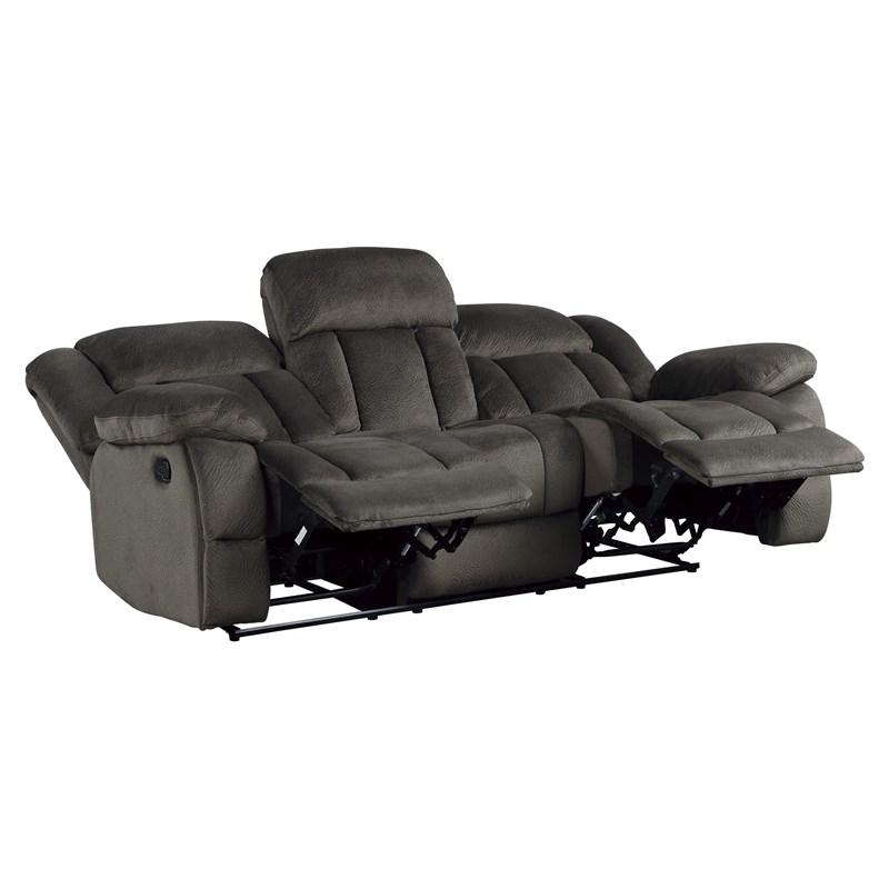 Large Picture of Homelegance Laurelton 9636-3 Double Reclining Sofa