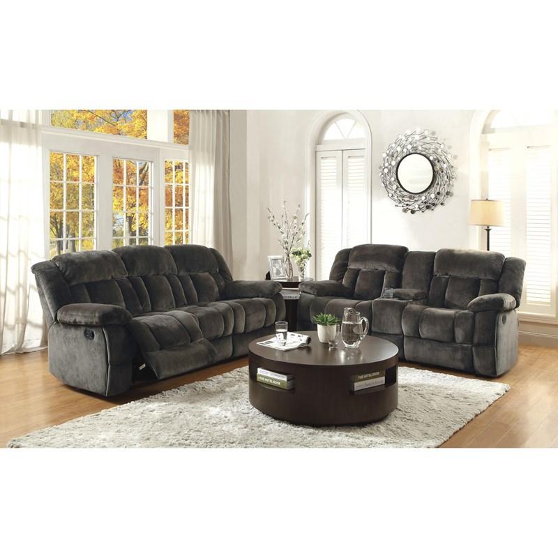 Large Picture of Homelegance Laurelton 9636-3 Double Reclining Sofa