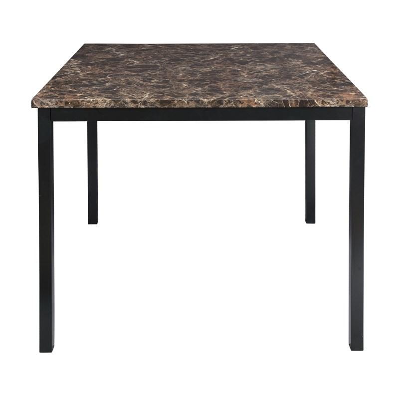 Homelegance Tempe 2601-36 Counter Height Table, Faux Marble Top
