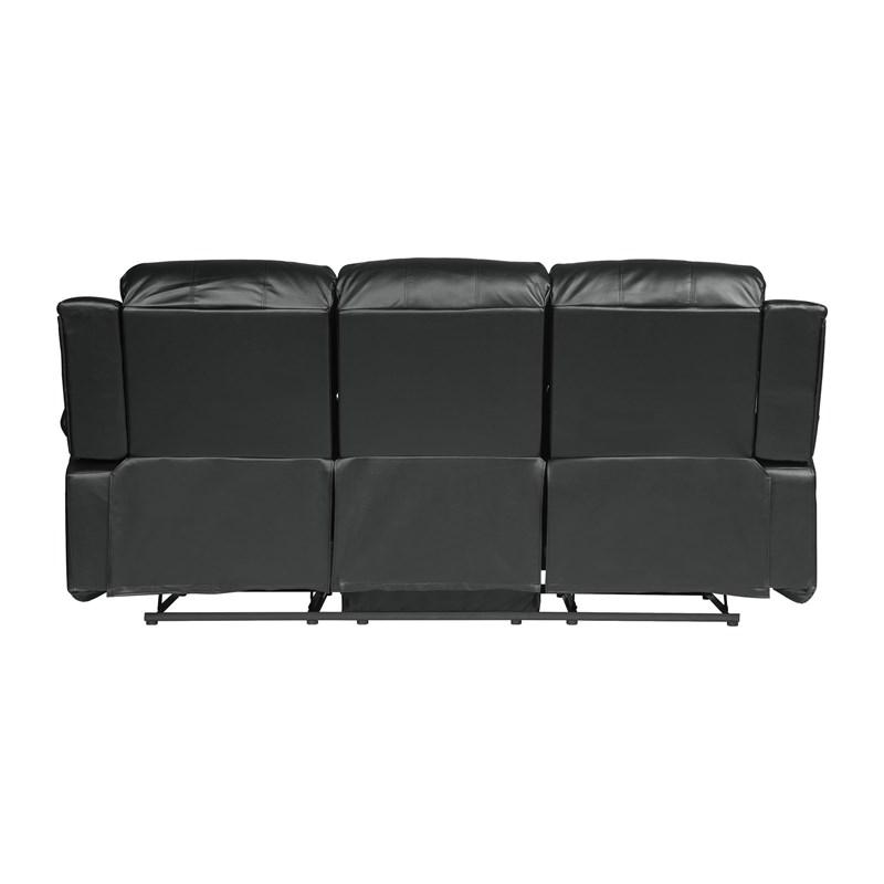 Large Picture of Homelegance Cranley 9700BLK-3 Double Reclining Sofa