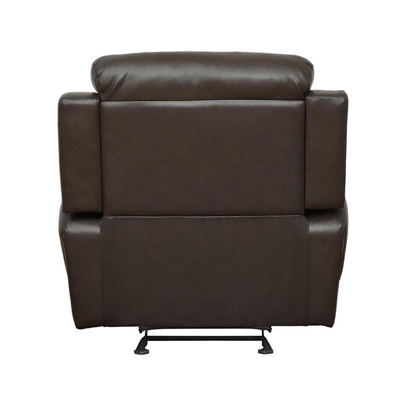 Large Picture of Homelegance Marille 9724BRW-1 Glider Reclining Chair