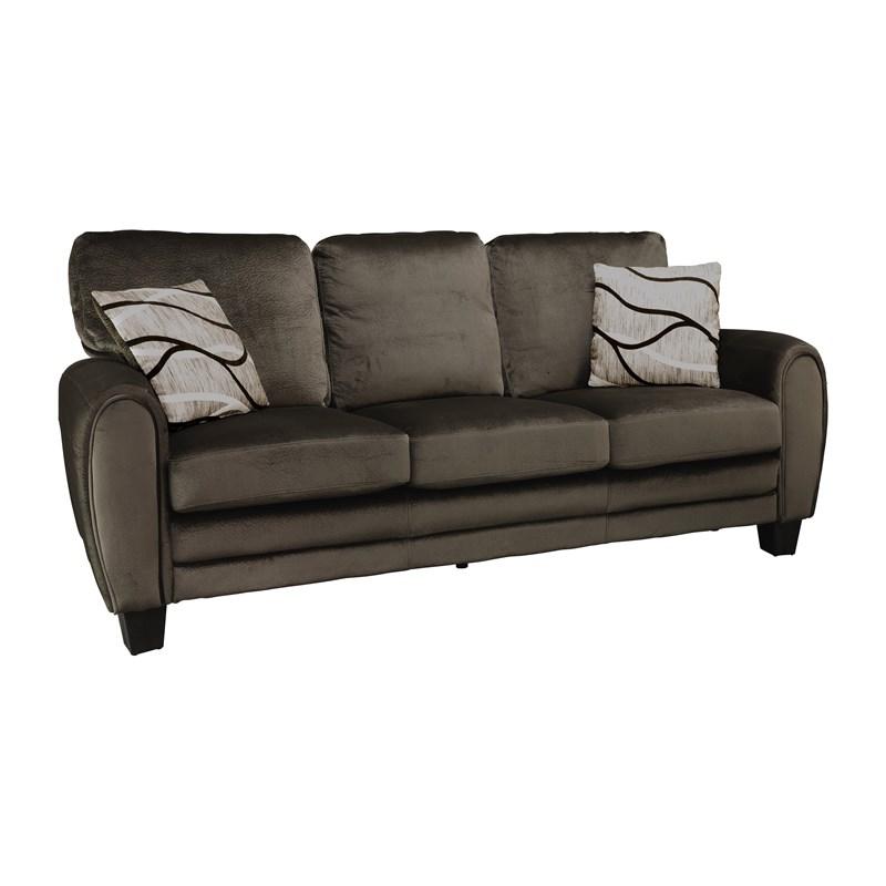 Large Picture of Homelegance Rubin 9734CH-3 Sofa - Chocolate