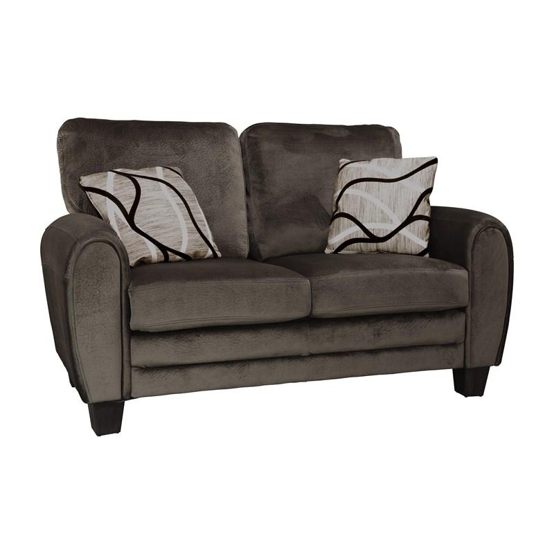 Large Picture of Homelegance Rubin 9734CH-2 Love Seat - Chocolate