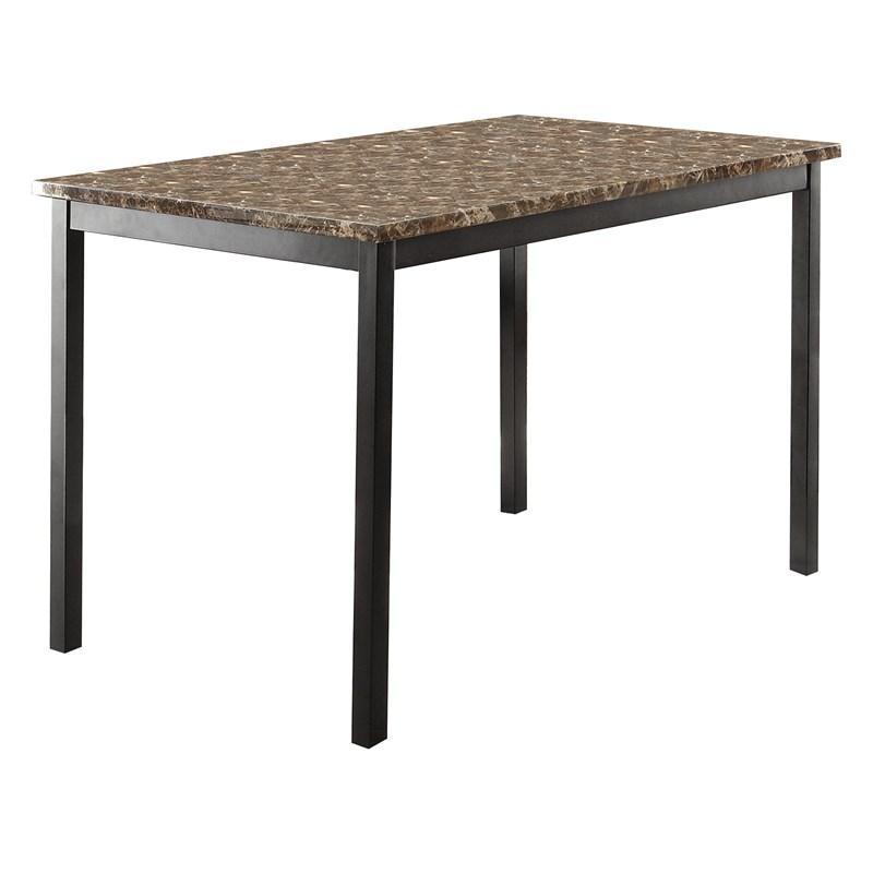 Homelegance Flannery 5038-48 Dining Table, Faux Marble Top