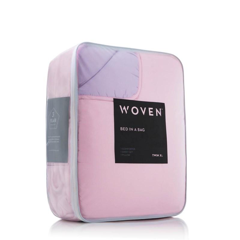 Large Picture of Malouf Bed in a Bag - Queen - Lilac/Blush